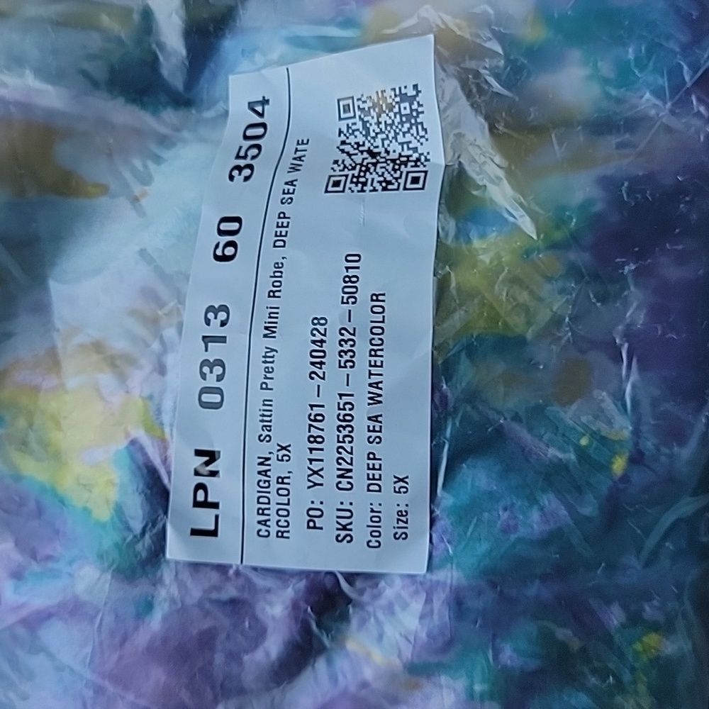 FABLETICS SATTIN MINI ROBE - Picture 4 of 4